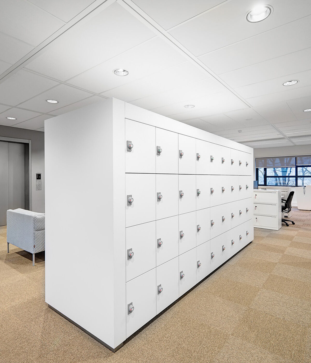 Lockers Melamine Elektronisch sluitsysteem pincode Nedap Achmea lr 4