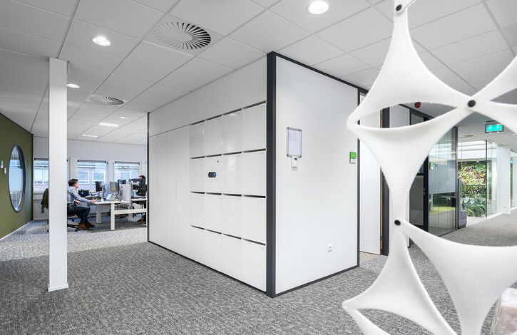 Office lockers inbouw met postvak WUR Actio lr 6
